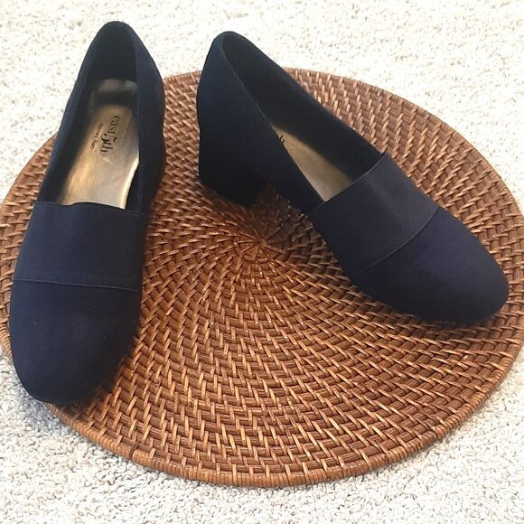 East 5th Suede Block Heel Dress Shoes - Picture 1 of 8